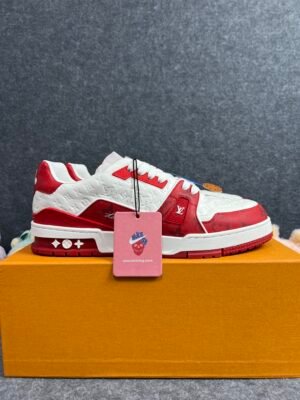 Louis Vuitton Trainer #54 Signature Red White