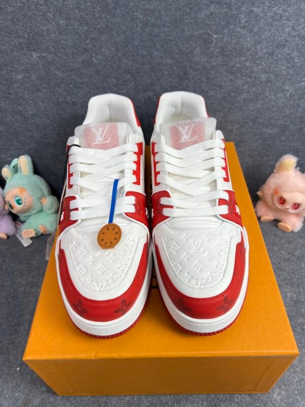 Louis Vuitton Trainer #54 Signature Red White