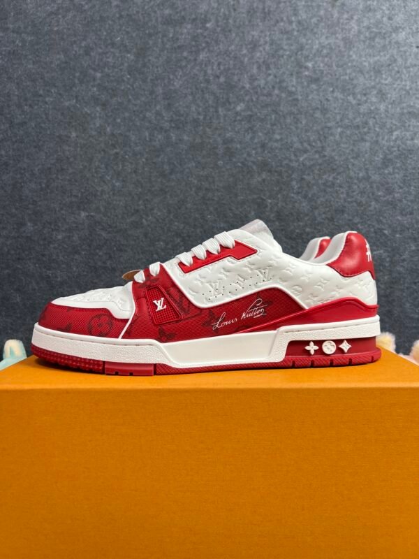Louis Vuitton Trainer #54 Signature Red White