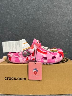 Crocs Classic Clog A Bathing Ape ABC Camo Pink