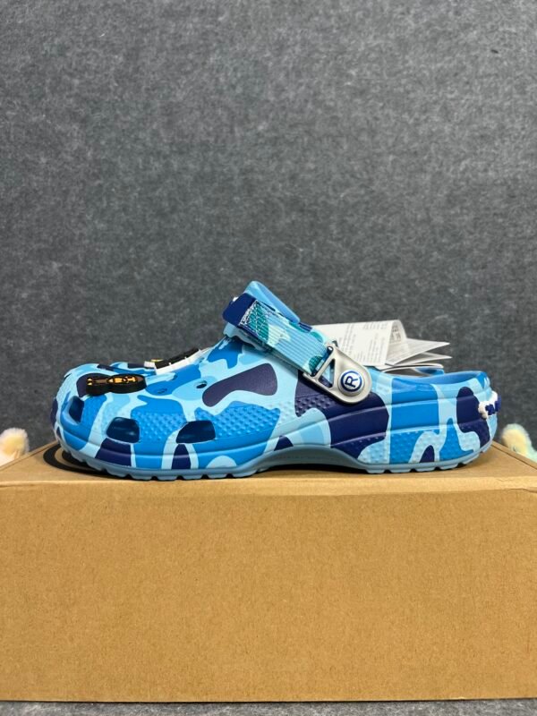 Crocs Classic Clog A Bathing Ape ABC Camo Blue