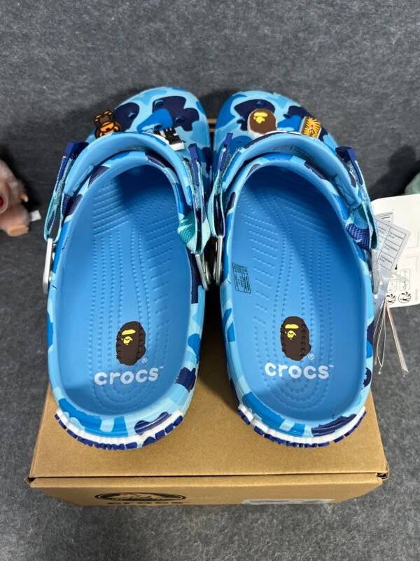 Crocs Classic Clog A Bathing Ape ABC Camo Blue