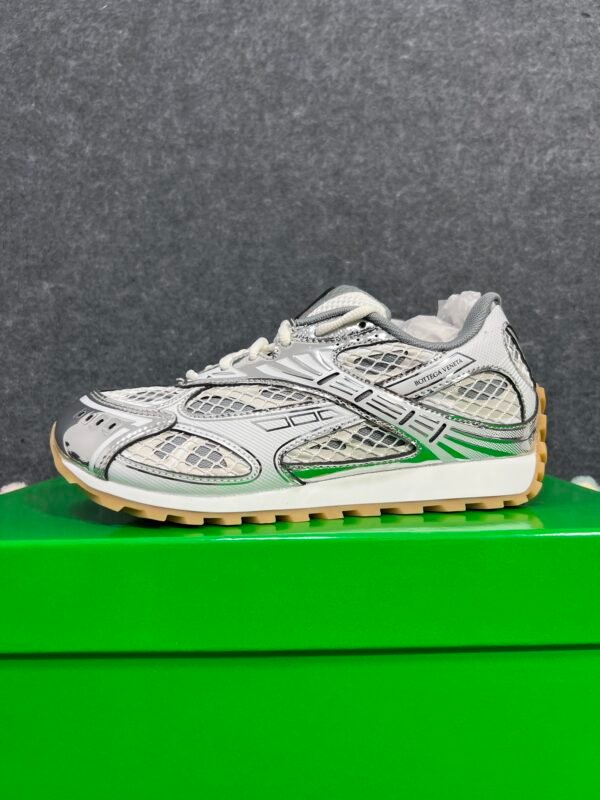 Bottega Veneta Orbit Silver White