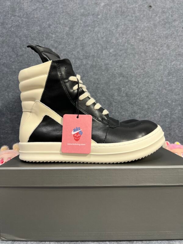 Rick Owens Geobasket High Black Milk