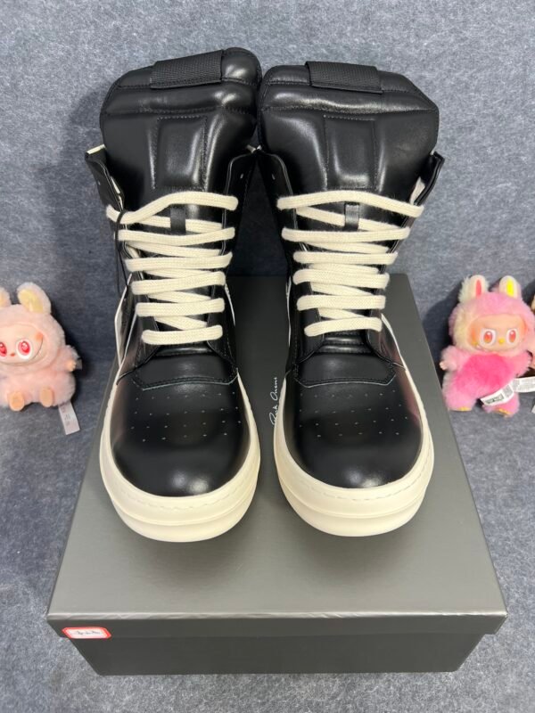 Rick Owens Geobasket High Black Milk