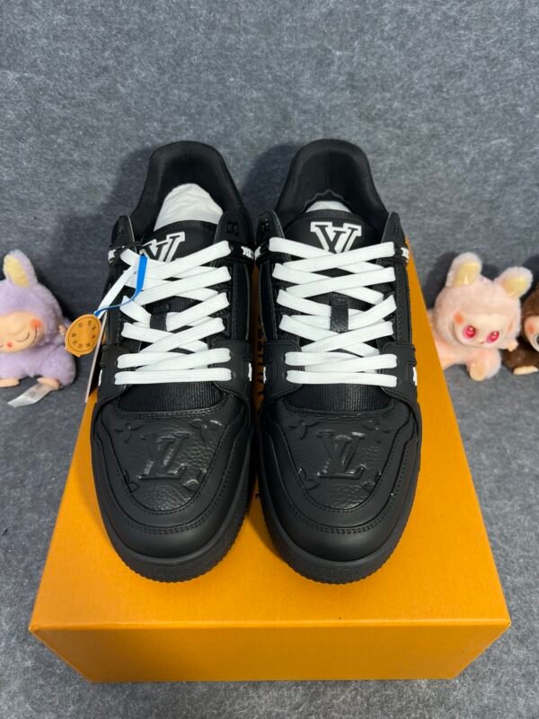 Louis Vuitton Trainer Black Embossed Monogram