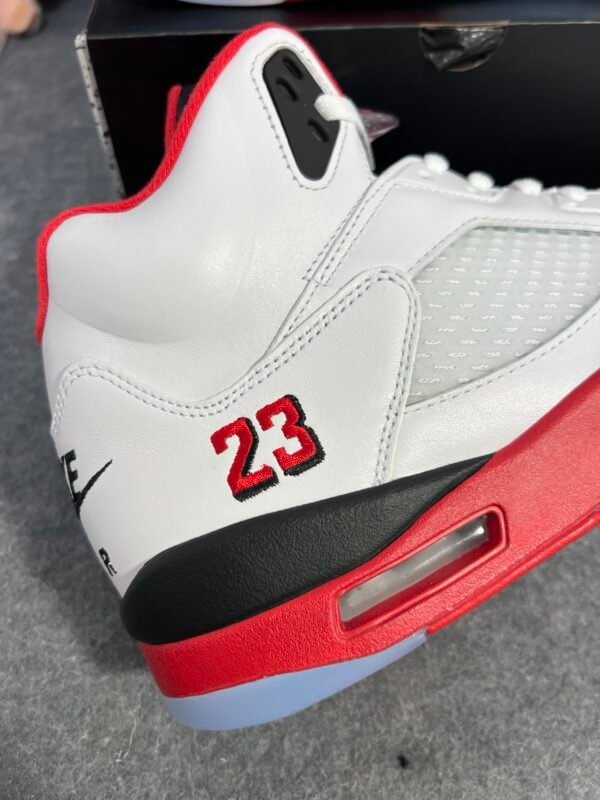 Jordan 5 Retro Fire Red Black Tongue