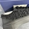 Dior B33 Sneaker Black Smooth Calfskin Oblique Raised Embroidery