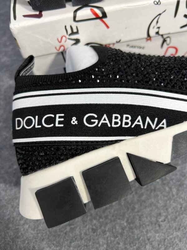 Dolce & Gabbana Sorrento Slip On Black Crystal