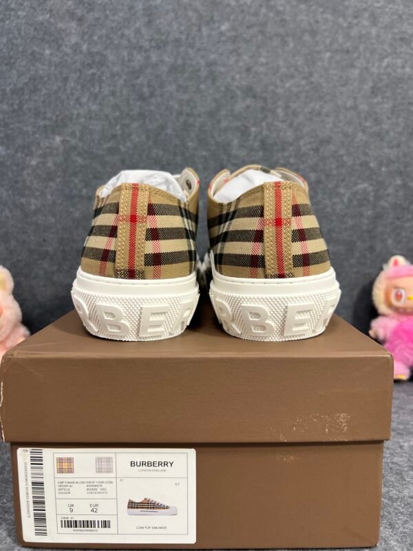 Burberry Low Top House Check Sneaker Taupe Brown