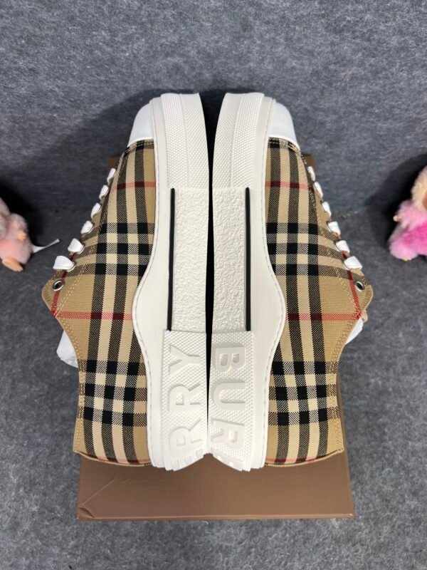 Burberry Low Top House Check Sneaker Taupe Brown