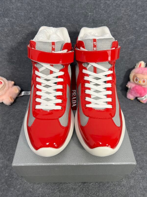 Prada America’s Cup Red Silver High-top