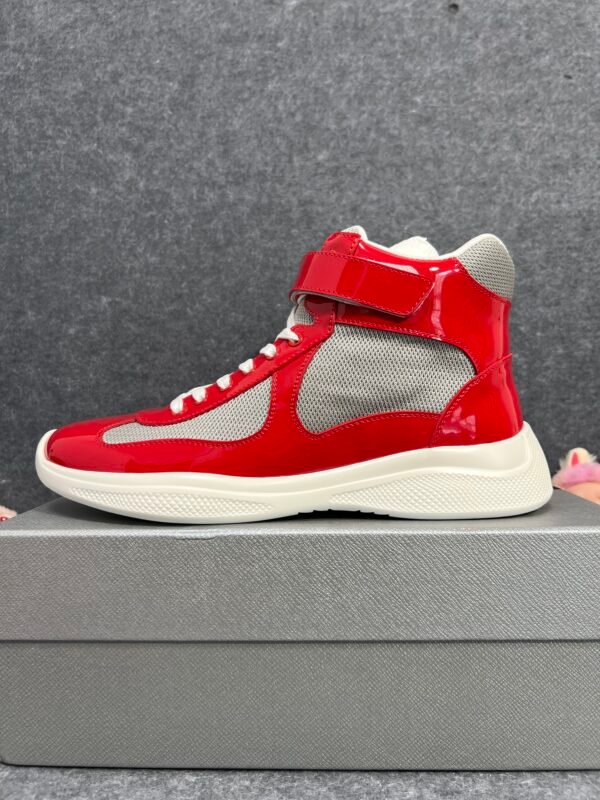 Prada America’s Cup Red Silver High-top