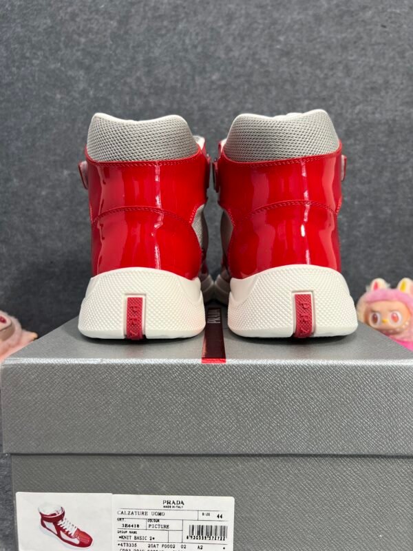 Prada America’s Cup Red Silver High-top