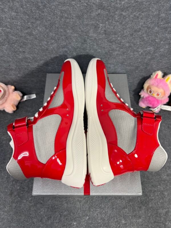 Prada America’s Cup Red Silver High-top