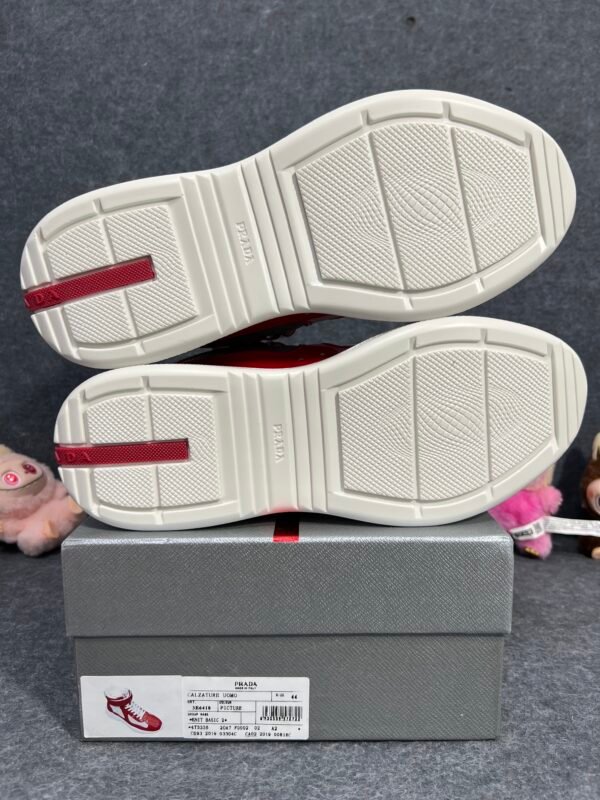 Prada America’s Cup Red Silver High-top