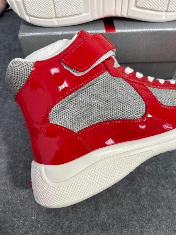 Prada America’s Cup Red Silver High-top