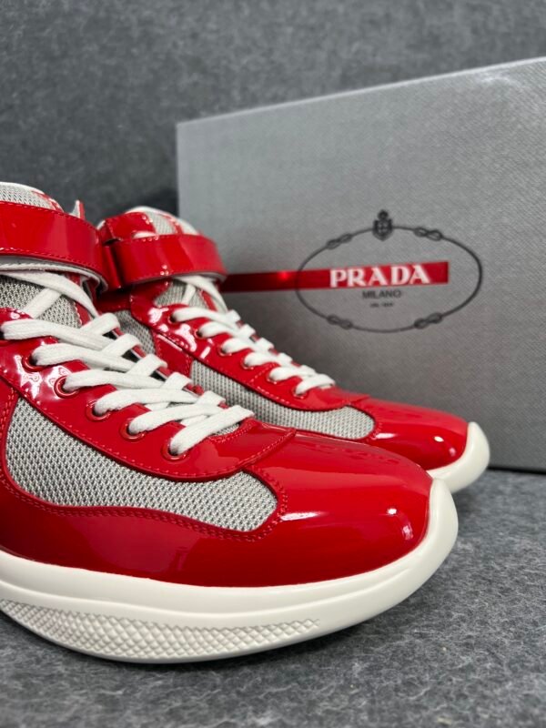 Prada America’s Cup Red Silver High-top
