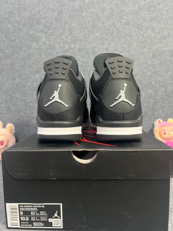 Jordan 4 Retro Black Canvas
