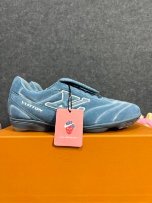 Louis Vuitton Blue White Louis Vuitton LV Footprint Soccer Blue/White