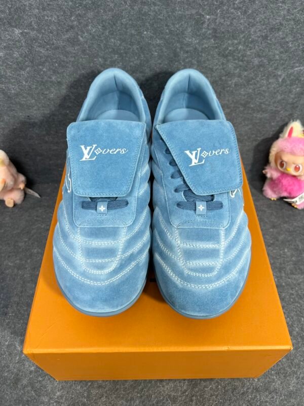 Louis Vuitton Blue White Louis Vuitton LV Footprint Soccer Blue/White