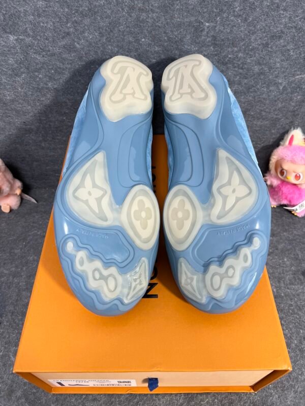 Louis Vuitton Blue White Louis Vuitton LV Footprint Soccer Blue/White