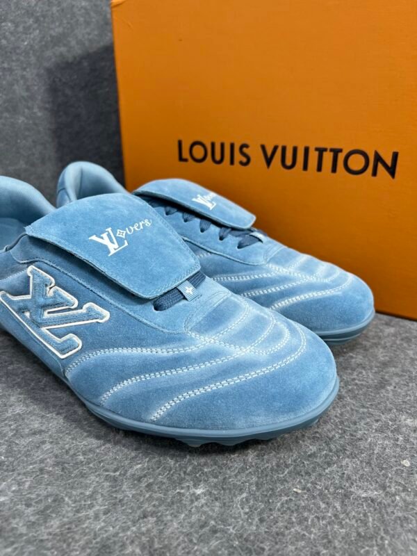 Louis Vuitton Blue White Louis Vuitton LV Footprint Soccer Blue/White