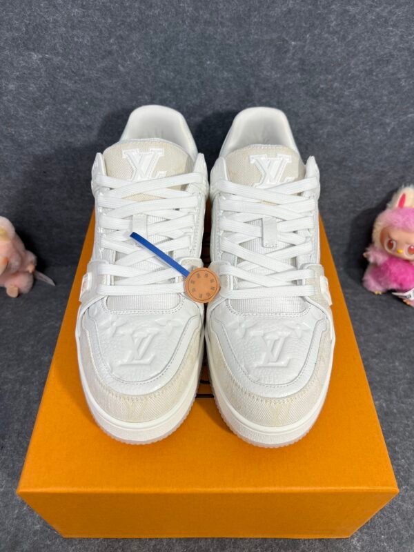 Louis Vuitton LV Trainer Beige Monogram Demin