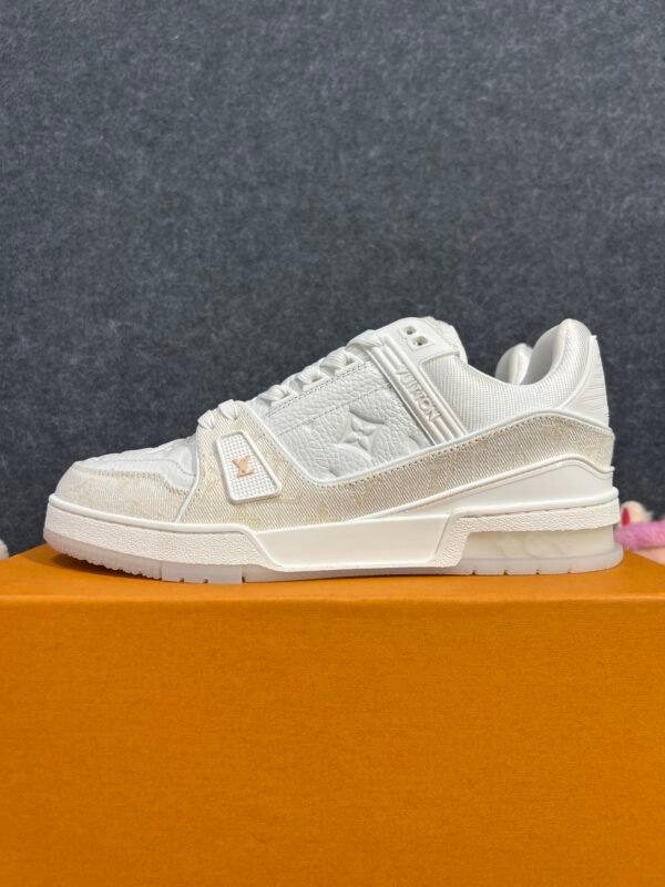 Louis Vuitton LV Trainer Beige Monogram Demin
