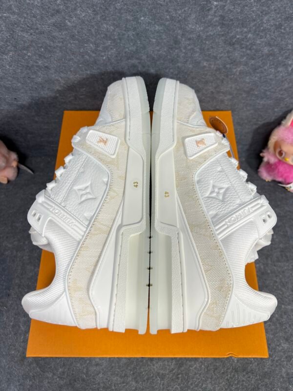 Louis Vuitton LV Trainer Beige Monogram Demin