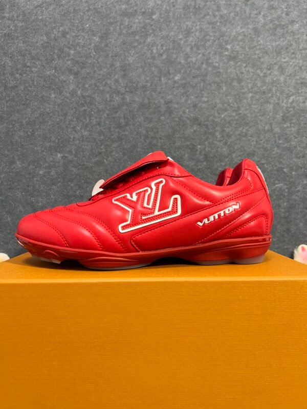 Louis Vuitton Red White Louis Vuitton LV Footprint Soccer Red/White