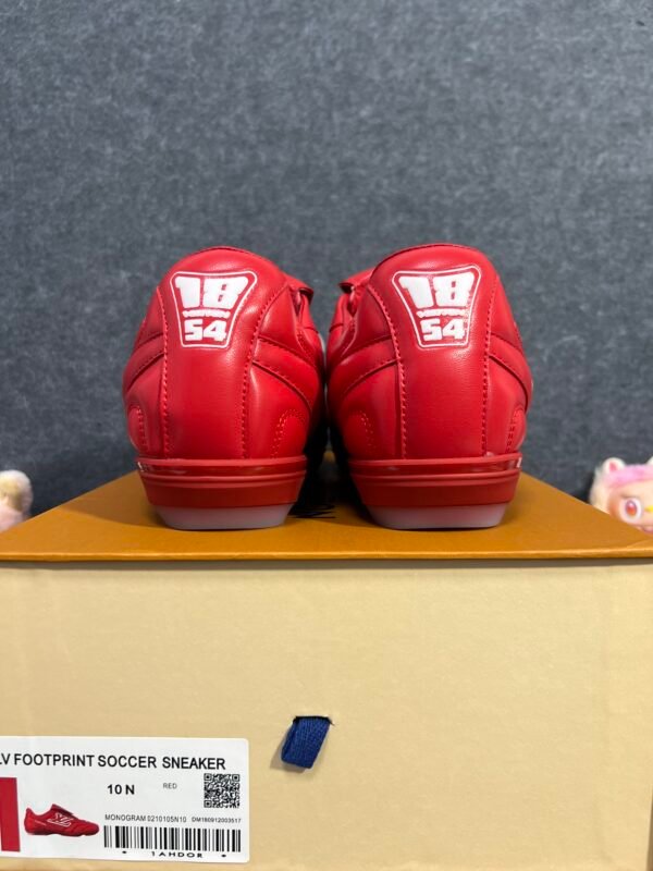 Louis Vuitton Red White Louis Vuitton LV Footprint Soccer Red/White