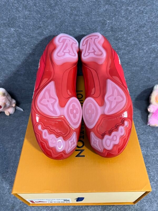 Louis Vuitton Red White Louis Vuitton LV Footprint Soccer Red/White