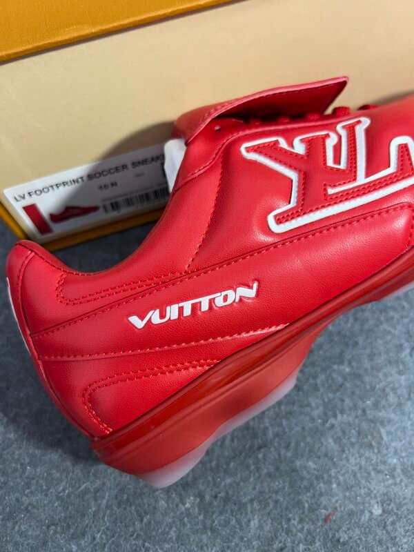 Louis Vuitton Red White Louis Vuitton LV Footprint Soccer Red/White