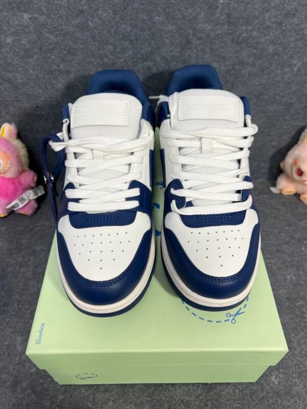 OFF-WHITE Out Of Office “OOO” Low Tops Dark Blue White