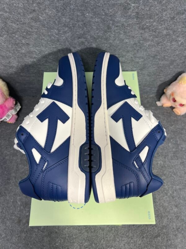 OFF-WHITE Out Of Office “OOO” Low Tops Dark Blue White