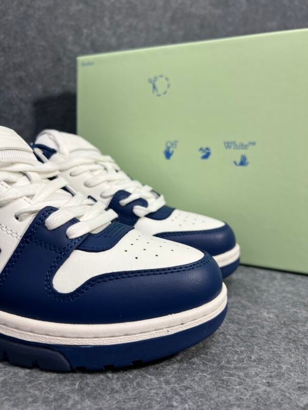 OFF-WHITE Out Of Office “OOO” Low Tops Dark Blue White