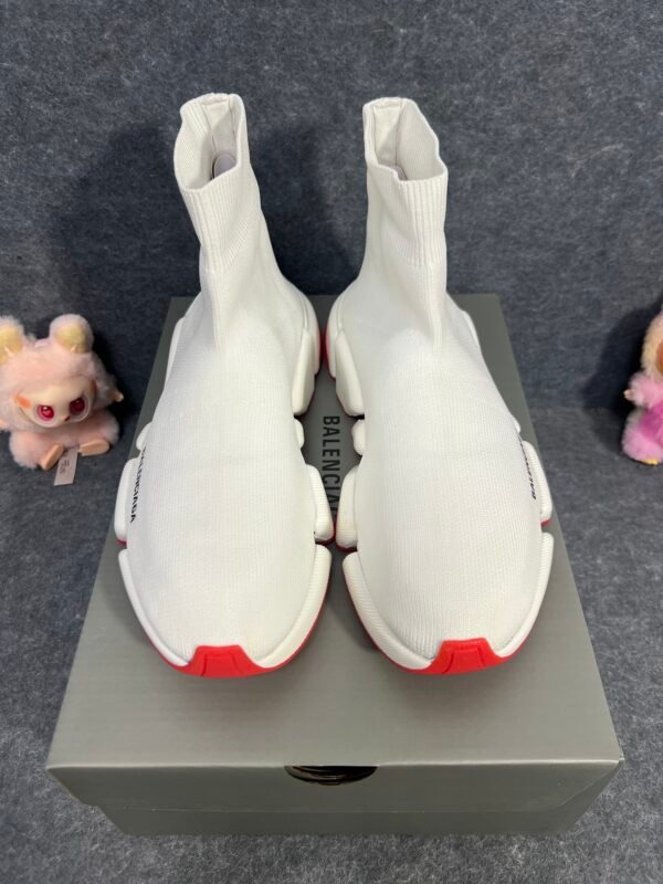 Balenciaga Speed Trainer Mid White Red