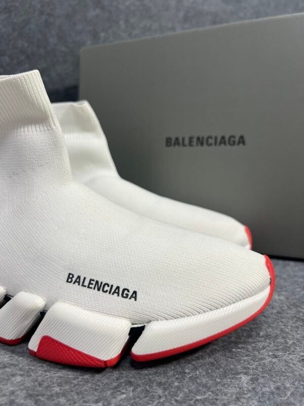 Balenciaga Speed Trainer Mid White Red