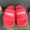Balenciaga Furry Slide Pink