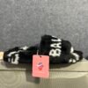 Balenciaga Furry Closed AllOver Logo Black