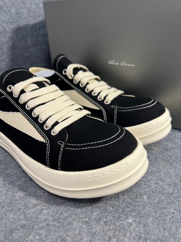 Rick Owens DRKSHDW EDFU Vintage Sneakers Taupe Grey