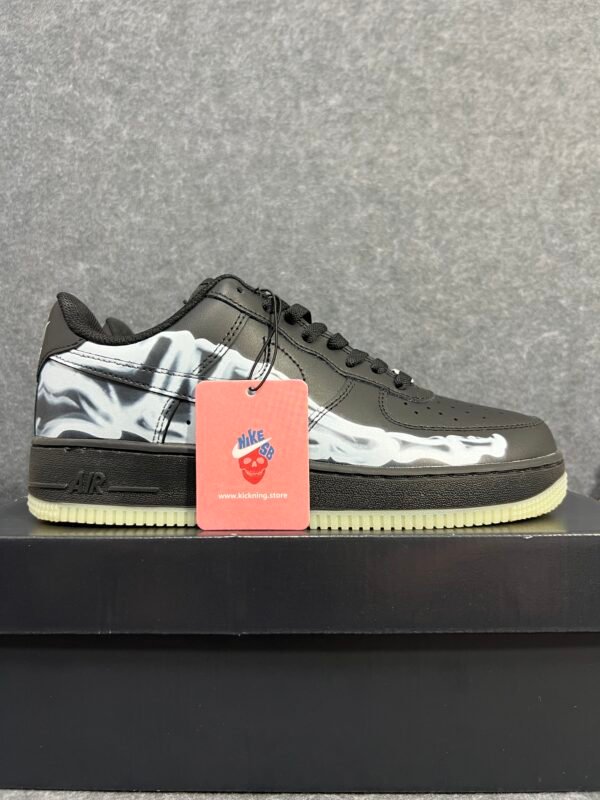 Nike Air Force 1 Low Black Skeleton Halloween