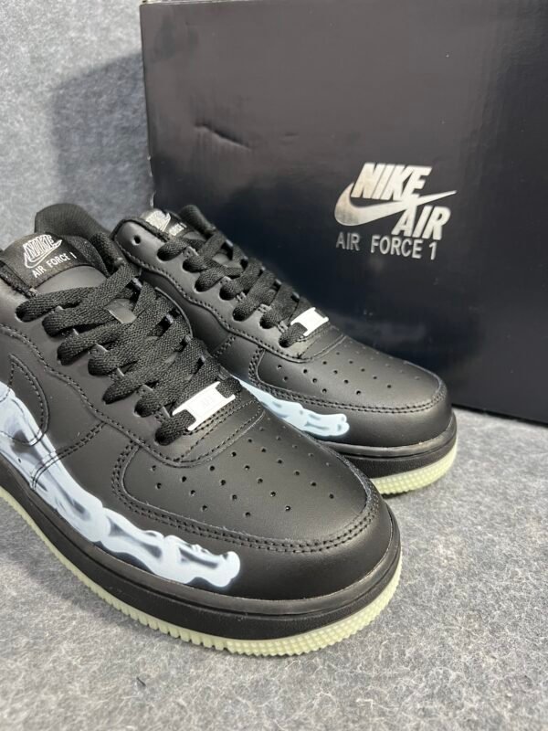 Nike Air Force 1 Low Black Skeleton Halloween