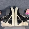 Rick Owens Geobasket High Black Milk & Chrome Hearts