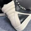 Rick Owens Geobasket High Black Milk & Chrome Hearts