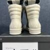 Rick Owens Geobasket High Grey and white