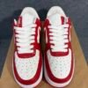 Louis Vuitton Nike Air Force 1 Low By Virgil Abloh White Red