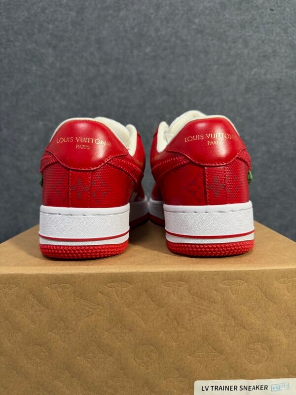 Louis Vuitton Nike Air Force 1 Low By Virgil Abloh White Red