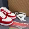 Louis Vuitton Nike Air Force 1 Low By Virgil Abloh White Red
